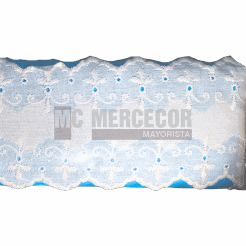 Puntilla Broderie art 10064 puro algodón 5cm por 13,70 m