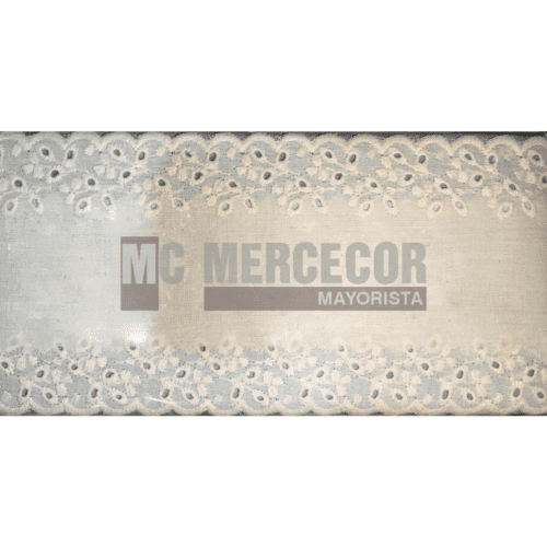 Puntilla Broderie art 10180 puro algodón 9cm por 13,70 m