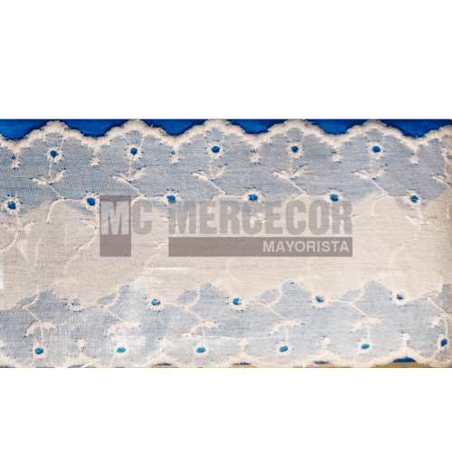 Puntilla Broderie art 10051 puro algodón 5cm por 13,70 m