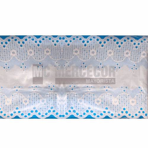 Puntilla Broderie art 10184 puro algodón 8cm por 13,70 m