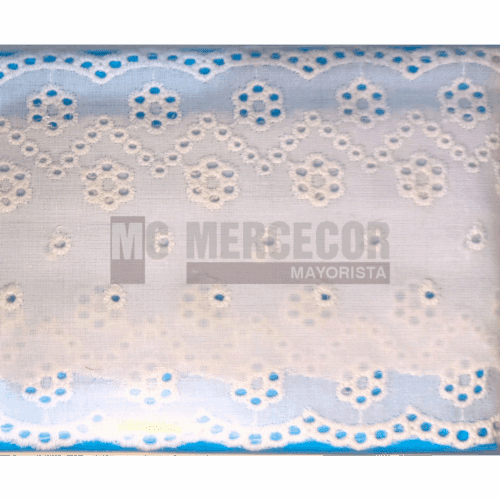 Puntilla Broderie art 9534 puro algodón 9cm por 13,70 m