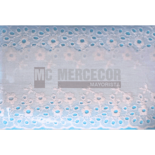 Puntilla Broderie art 10182 puro algodón 8cm por 13,70 m